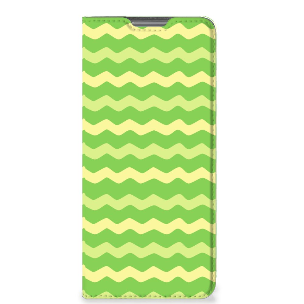 Xiaomi 12 Pro Hoesje met Magneet Waves Green - B2C Telecom