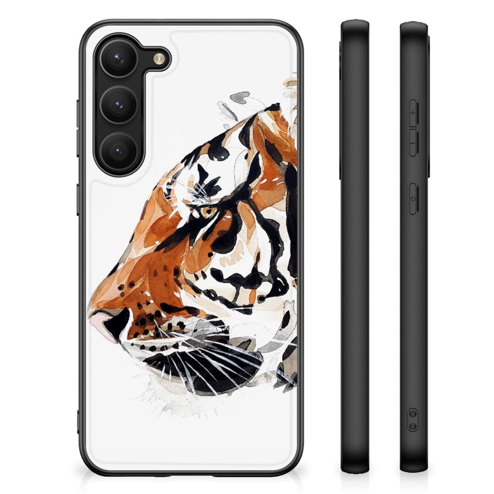 Kleurrijke Telefoonhoesje Samsung Galaxy S23 Plus Watercolor Tiger B2C Telecom