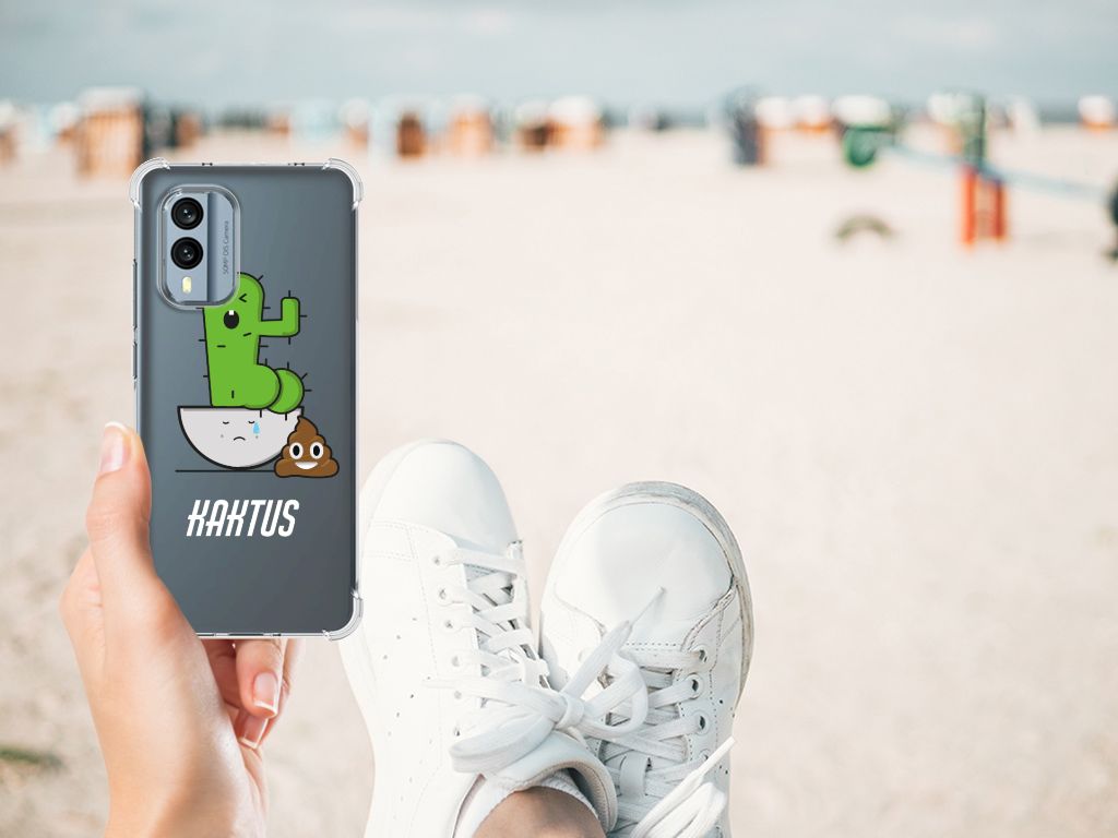 Nokia X30 Stevig Bumper Hoesje Cactus Poo B2C Telecom