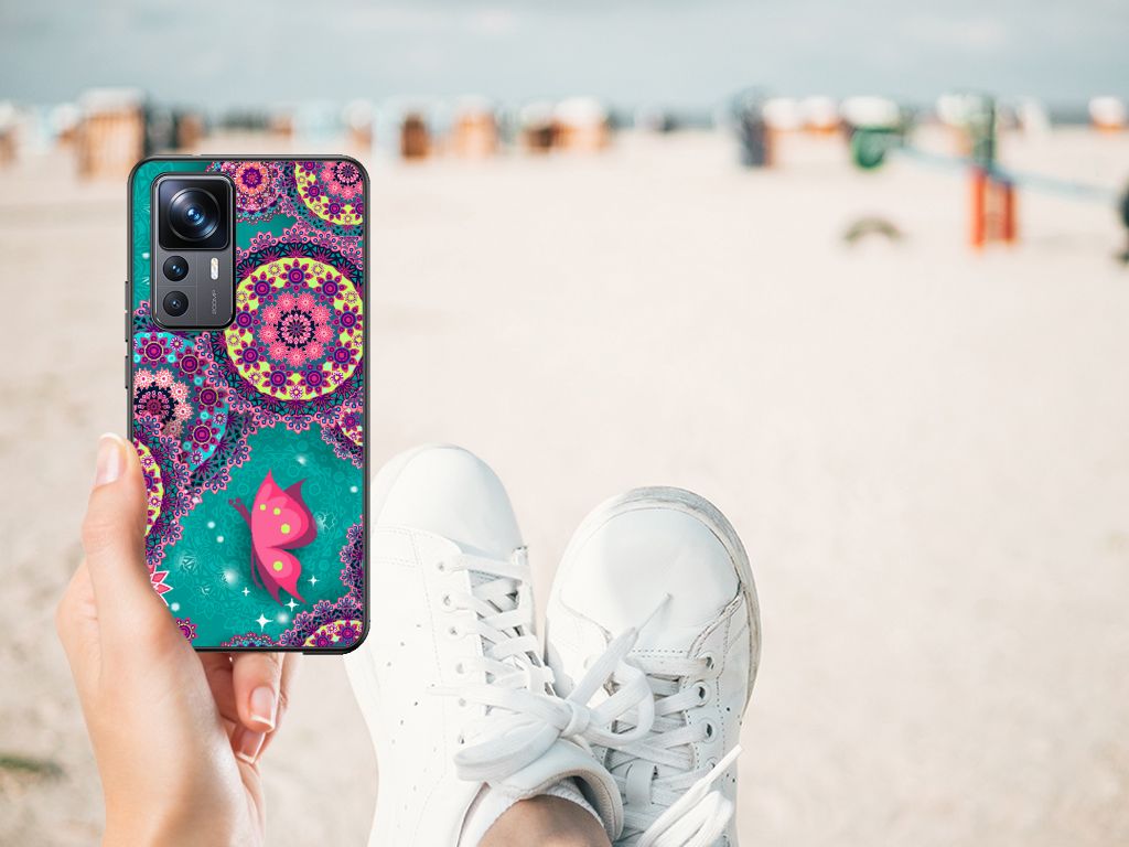 Xiaomi 12T | 12T Pro Leuk Telefoonhoesje Cirkels en Vlinders B2C Telecom
