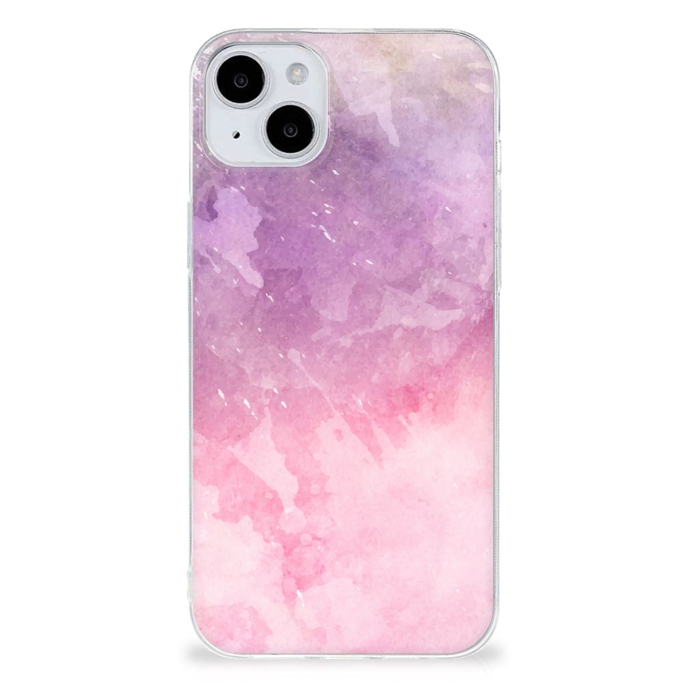 Hoesje maken iPhone 15 Pink Purple Paint B2C Telecom