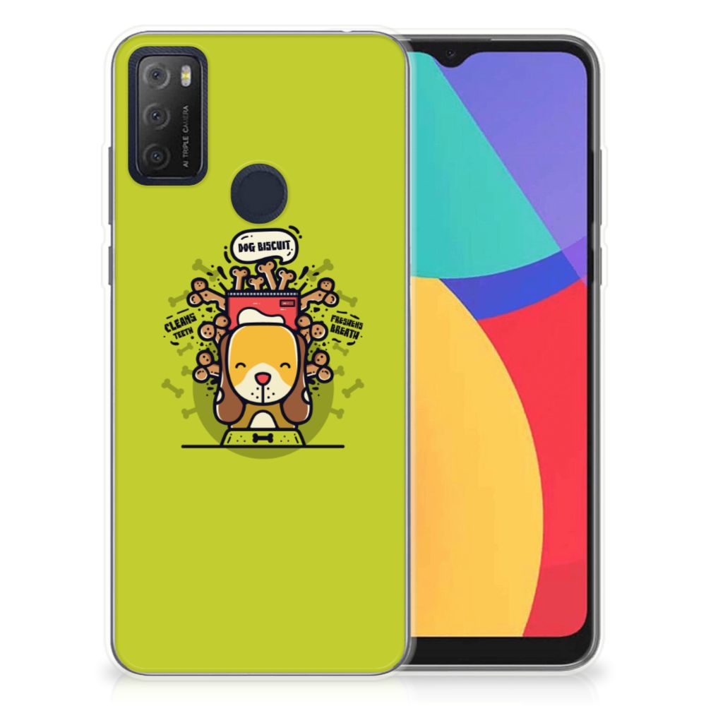 Alcatel 1S (2021) Telefoonhoesje met Naam Doggy Biscuit B2C Telecom