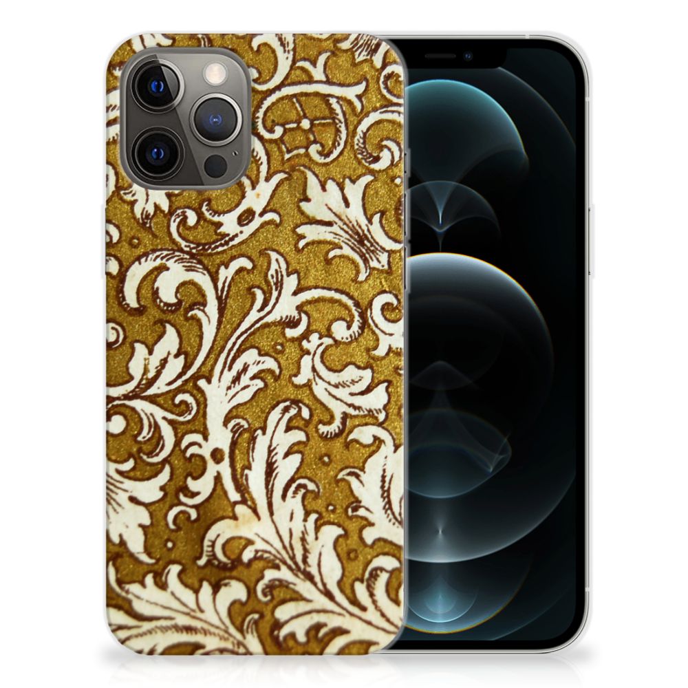 Siliconen Hoesje iPhone 12 Pro Max Barok Goud B2C Telecom