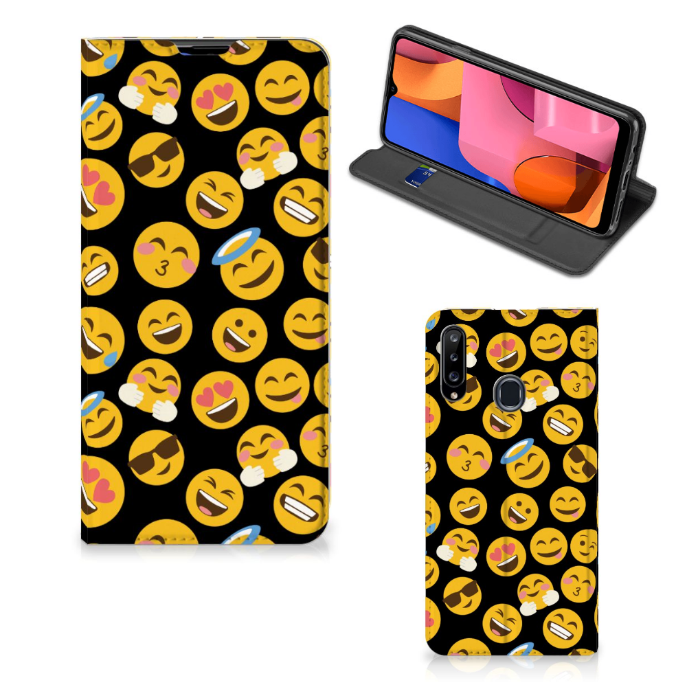Samsung Galaxy A20s Hoesje met Magneet Emoji - B2C Telecom