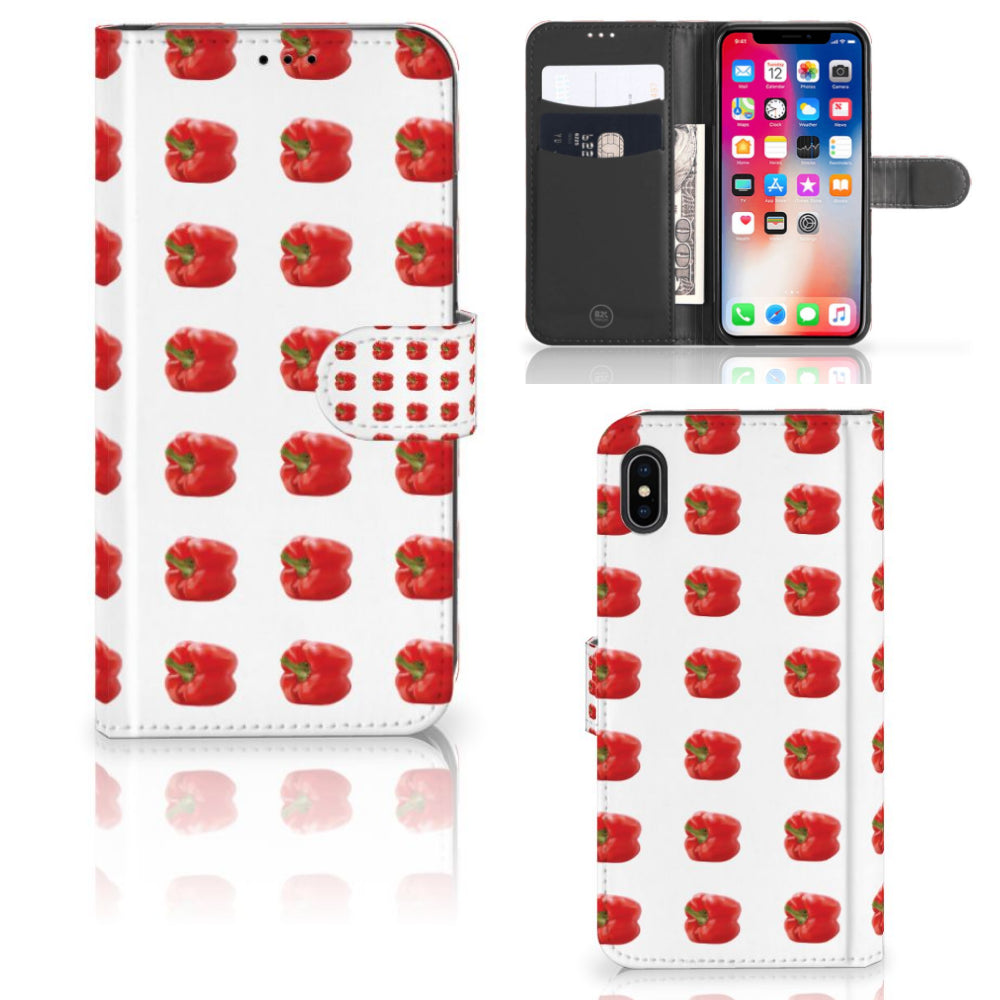 Apple iPhone Xs Max Book Cover Paprika Red