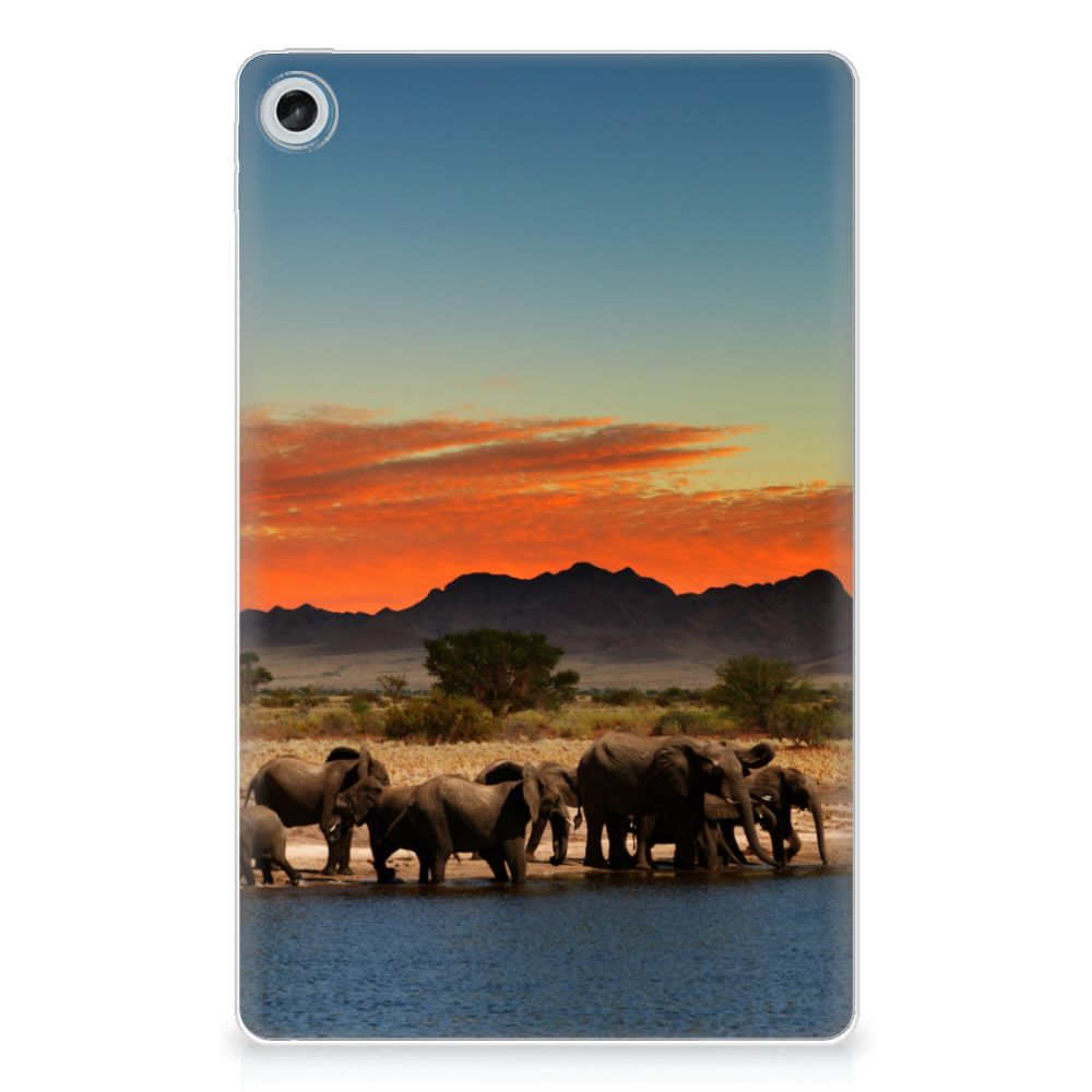 Lenovo Tab M10 Plus (3e generatie) Back Case Olifanten - B2C Telecom
