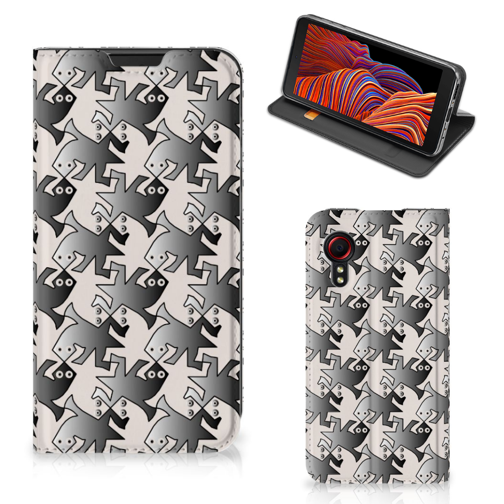 Samsung Galaxy Xcover 5 Hoesje maken Salamander Grey - B2C Telecom