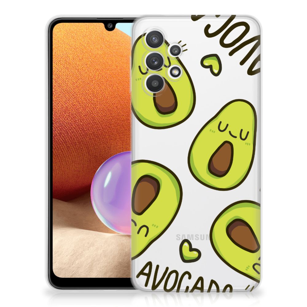 Samsung Galaxy A32 4G | A32 5G Enterprise Editie Telefoonhoesje met Naam Avocado Singing B2C Telecom