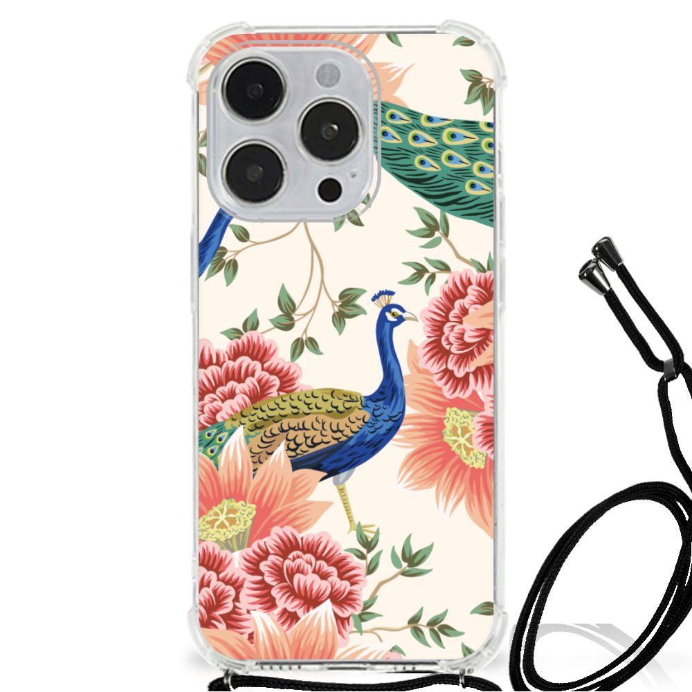 Case Anti-shock voor iPhone 14 Pro Pink Peacock B2C Telecom