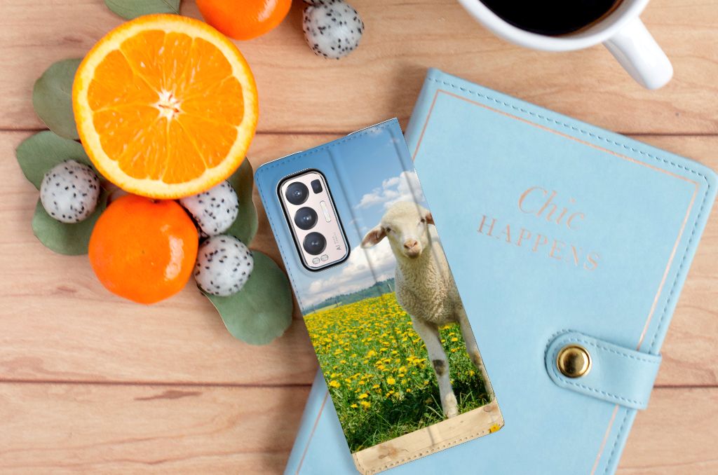 OPPO Find X3 Neo Hoesje maken Schaap en Lammetje - B2C Telecom