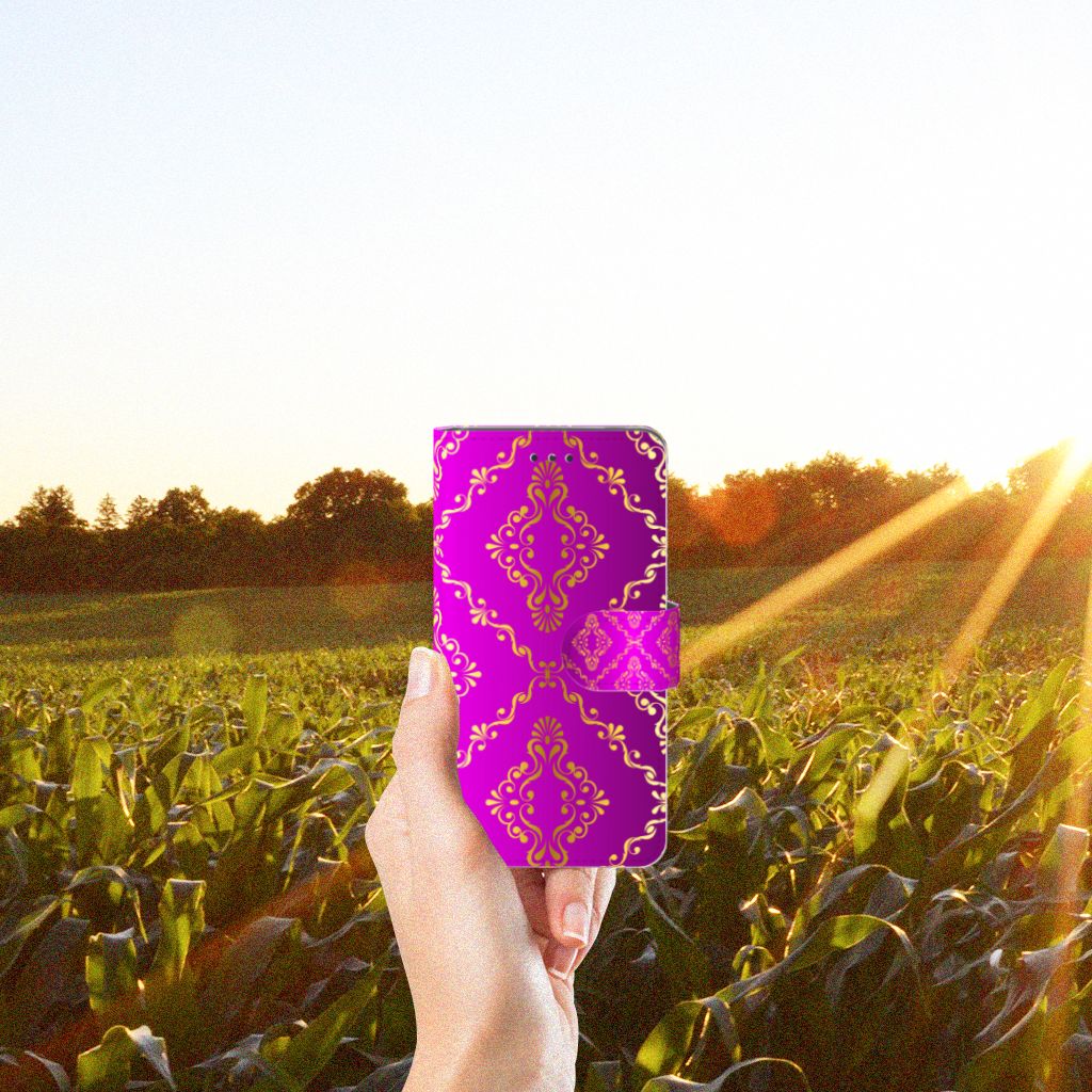 Wallet Case Nokia 7 Barok Roze