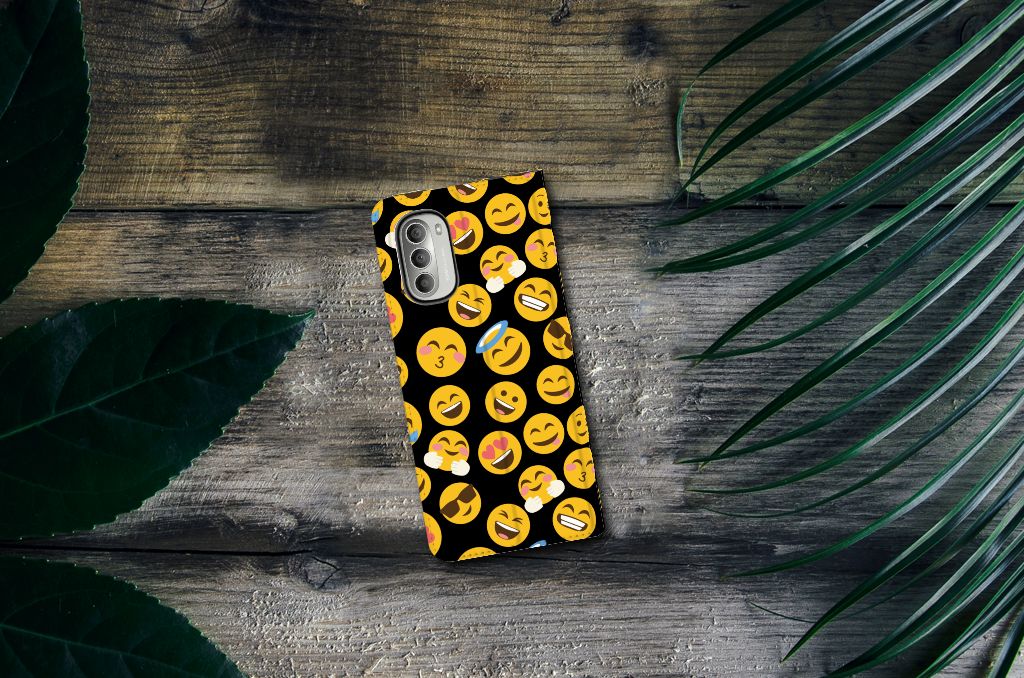 Motorola Moto G51 5G Hoesje met Magneet Emoji - B2C Telecom