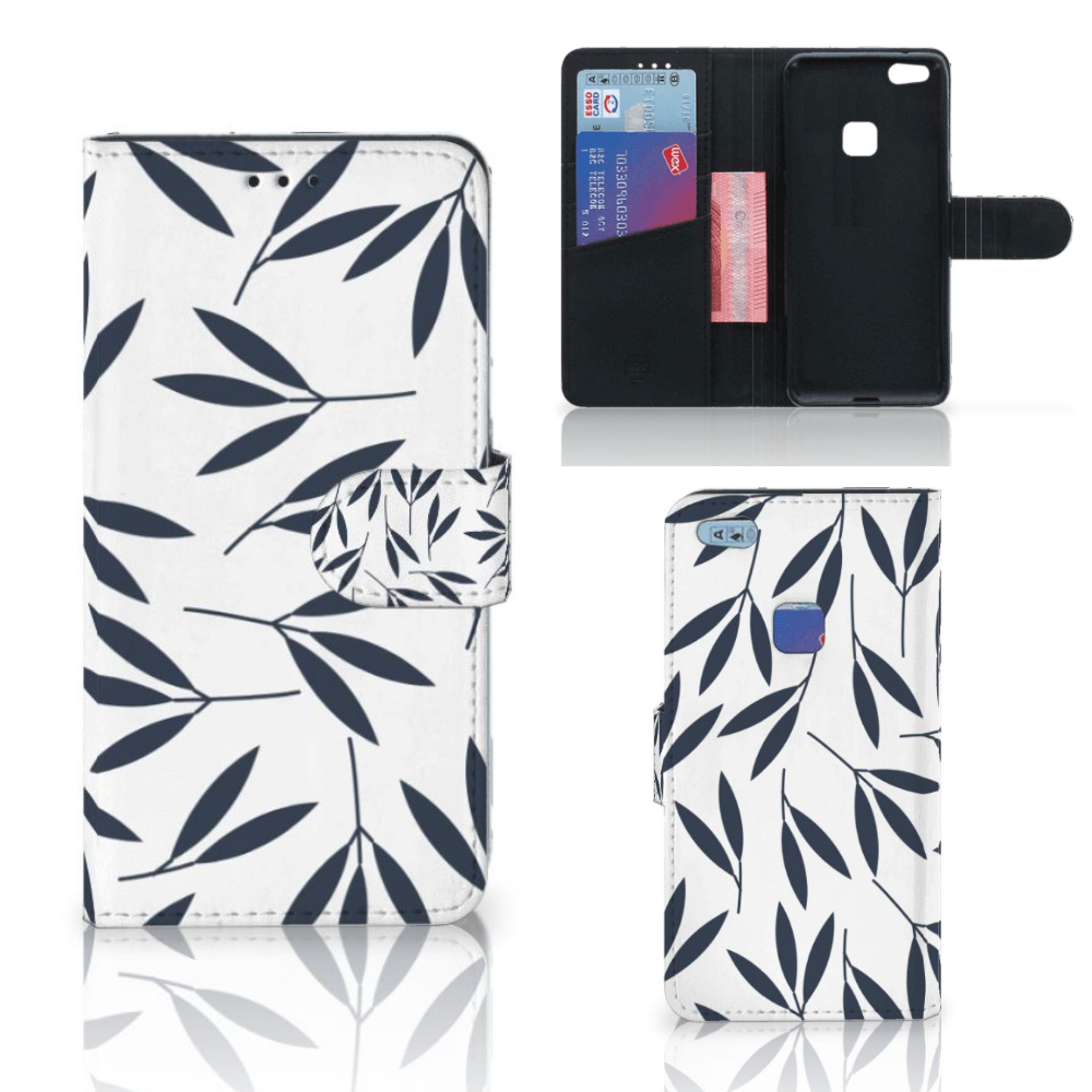 Huawei P10 Lite Hoesje Leaves Blue