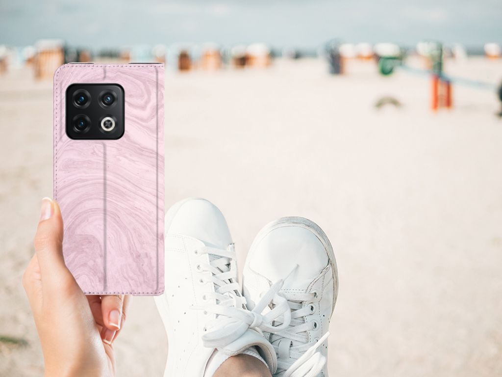 OnePlus 10 Pro Standcase Marble Pink - Origineel Cadeau Vriendin - B2C Telecom