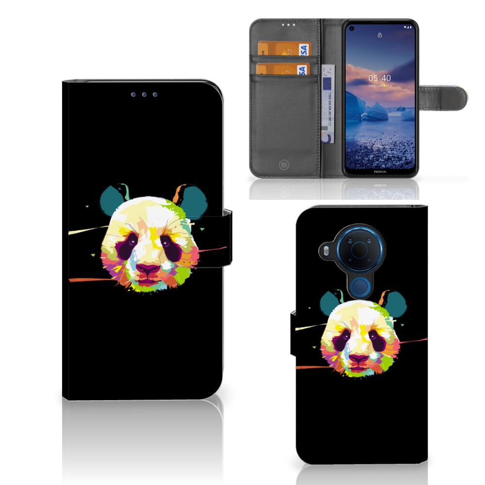 Nokia 5.4 Leuk Hoesje Panda Color