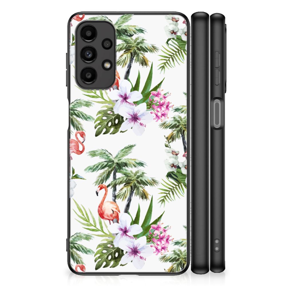 Samsung Galaxy A13 4G Dierenprint Telefoonhoesje Flamingo Palms B2C Telecom