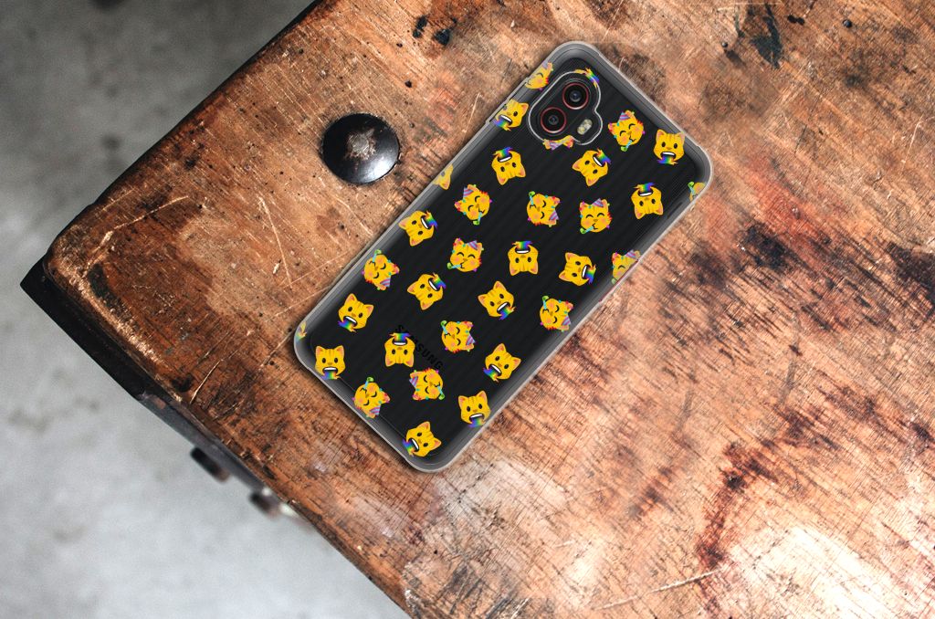 TPU bumper voor Samsung Galaxy Xcover 6 Pro Katten Emojis B2C Telecom