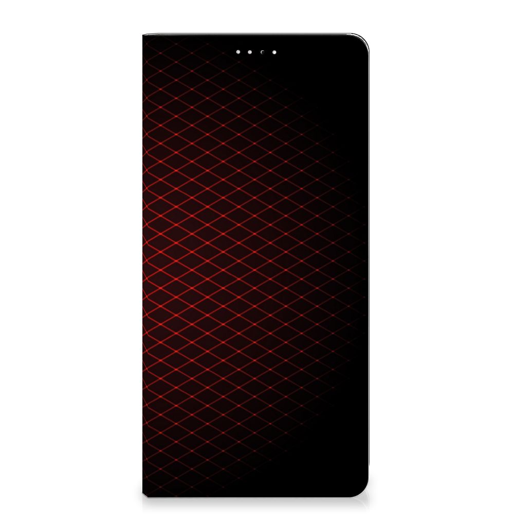 Samsung Galaxy A33 5G Hoesje met Magneet Geruit Rood - B2C Telecom