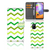 Samsung Galaxy A31 Telefoon Hoesje Zigzag Groen