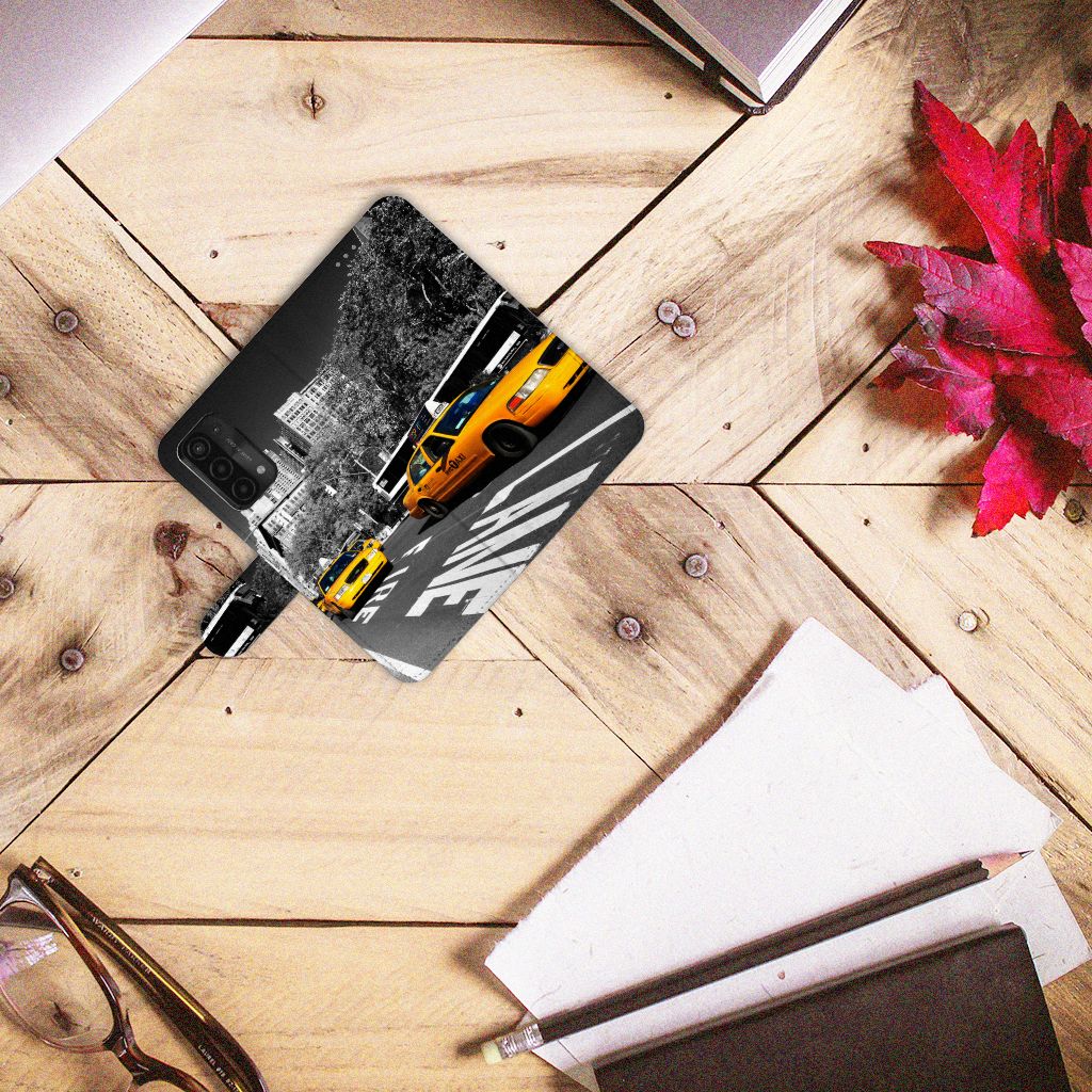 OPPO A54 5G | A74 5G | A93 5G Flip Cover New York Taxi