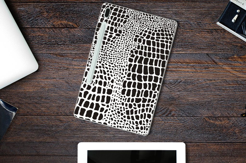 Samsung Galaxy Tab S7FE Back Case Slangenprint - B2C Telecom
