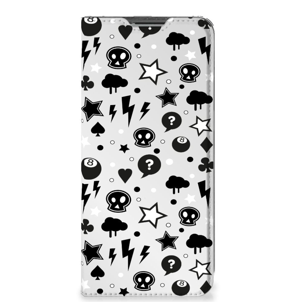 Mobiel BookCase OPPO Find X5 Lite | Reno7 5G Silver Punk - B2C Telecom