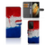 Samsung Galaxy S21 Ultra Bookstyle Case Nederland met artistiek design van de Nederlandse vlag.