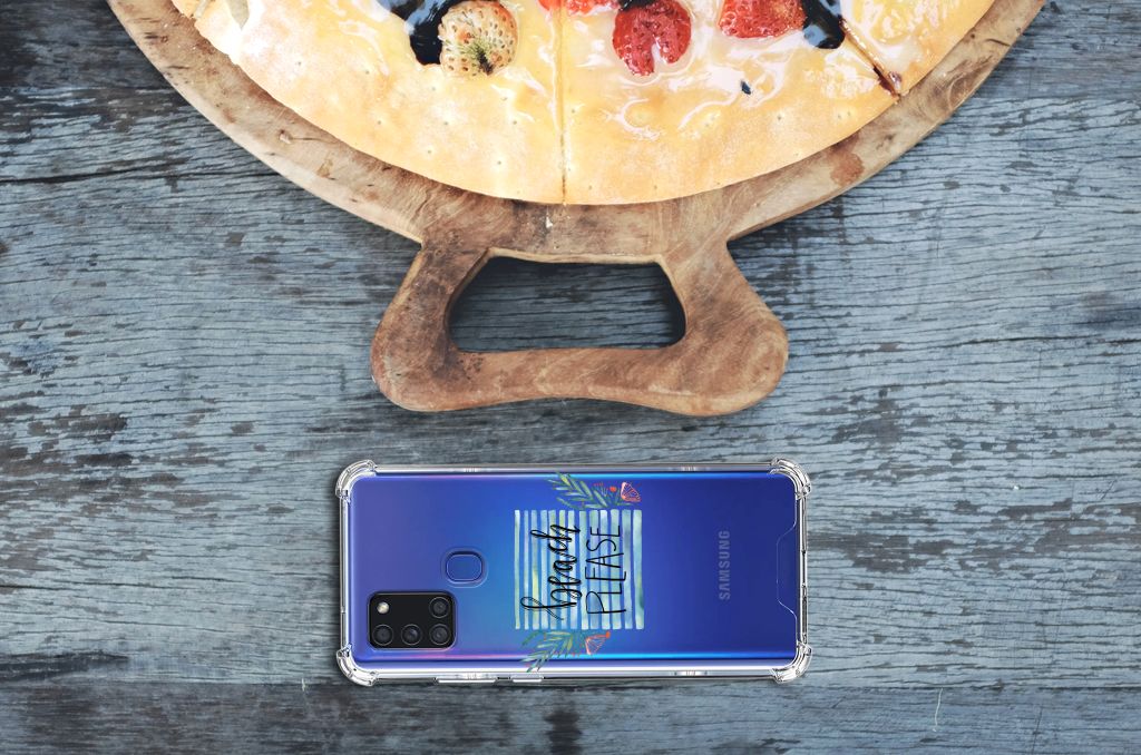 Samsung Galaxy A21s Stevig Bumper Hoesje Boho Beach B2C Telecom