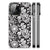 iPhone 14 Pro Max Bloemen Hoesje Black Flowers