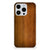 iPhone 15 Pro Max Bumper Hoesje Donker Hout met strak houten design voor uitstekende bescherming.