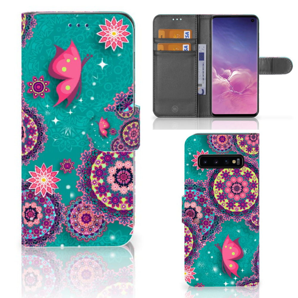 Samsung Galaxy S10 Hoesje Cirkels en Vlinders
