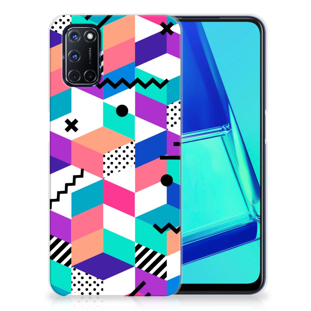 OPPO A52 | A72 TPU Hoesje Blokken Kleurrijk