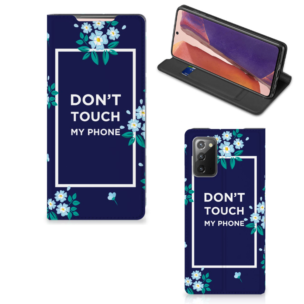 Samsung Galaxy Note20 Design Case Flowers Blue DTMP - B2C Telecom