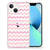 iPhone 13 Doorzichtige Silicone Hoesje Waves Roze B2C Telecom