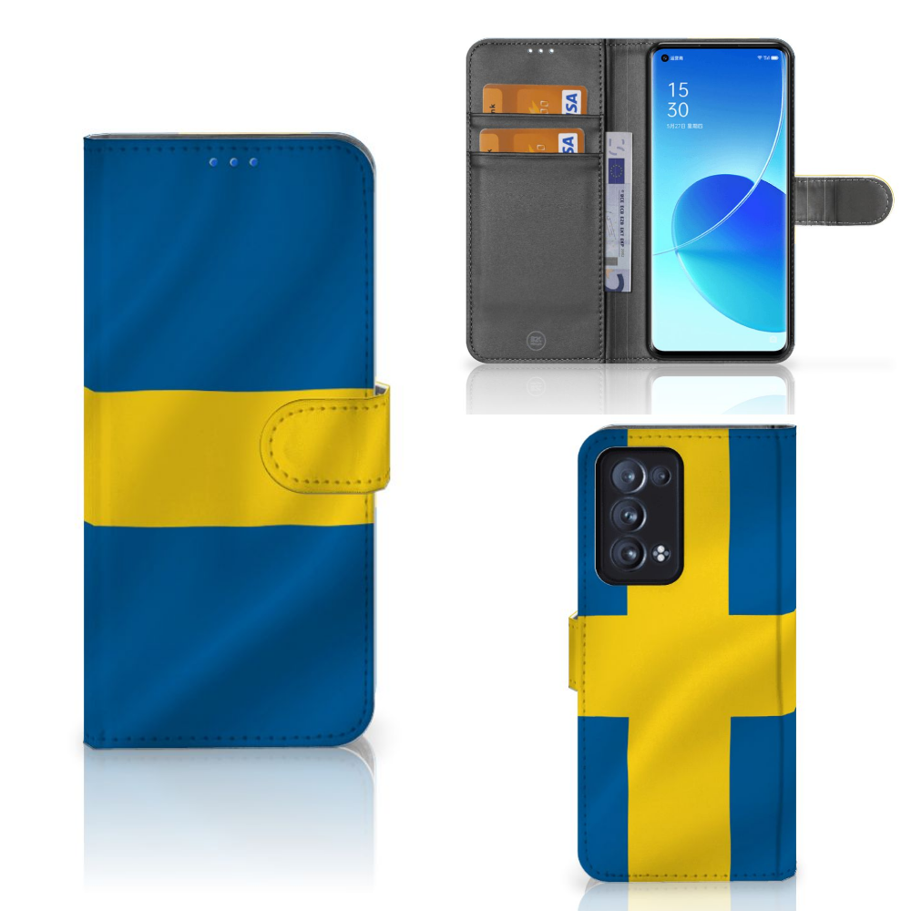 OPPO Reno 6 Pro Plus 5G Bookstyle Case Zweden