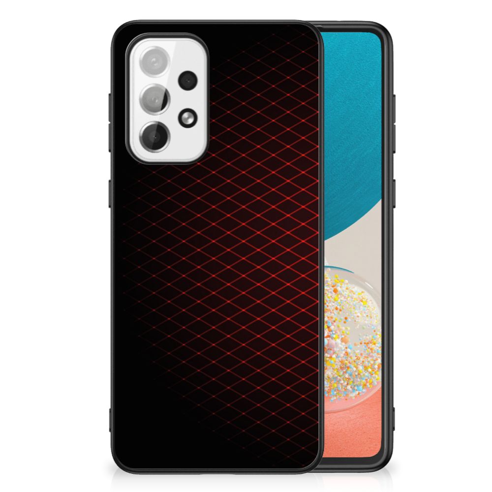 Samsung Galaxy A73 Back Case Geruit Rood B2C Telecom