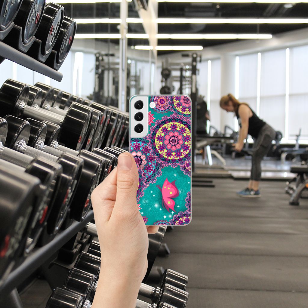 Samsung Galaxy S22 Plus Hoesje maken Cirkels en Vlinders B2C Telecom