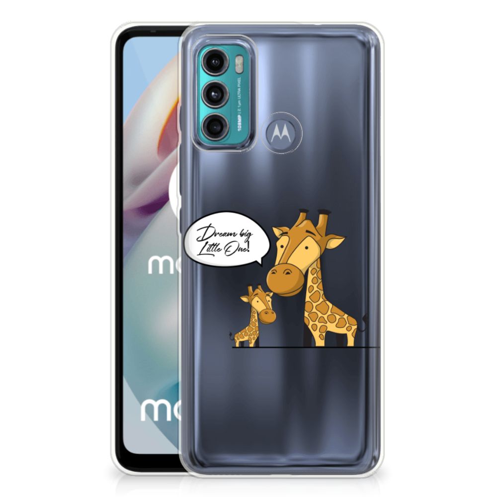 Motorola Moto G60 Telefoonhoesje met Naam Giraffe B2C Telecom
