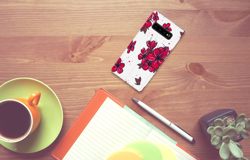 Samsung Galaxy S10 Plus Smart Cover Blossom Red
