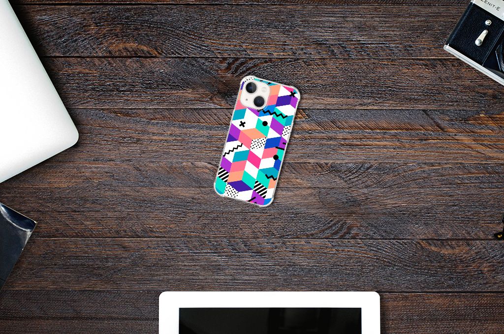 iPhone 13 Shockproof Case Blokken Kleurrijk B2C Telecom