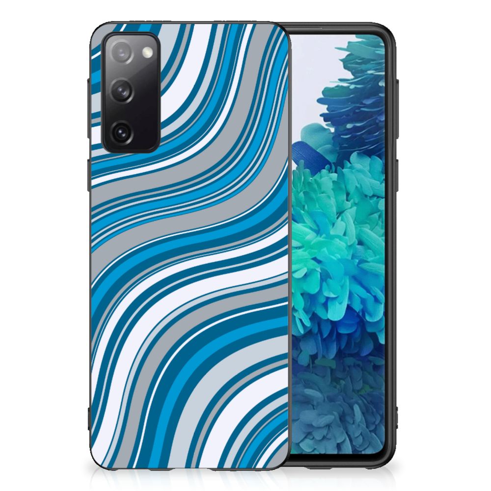 Samsung Galaxy S20 Bumper Case Waves Blue