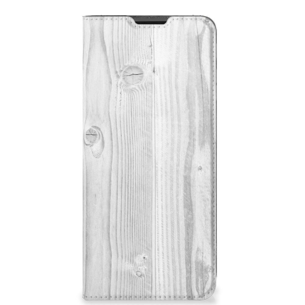 Motorola Moto G51 5G Book Wallet Case White Wood - B2C Telecom