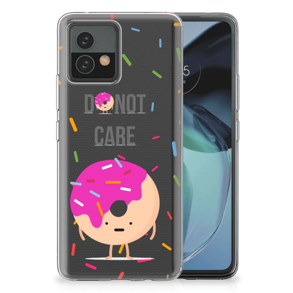 Motorola Moto G72 Siliconen Case Donut Roze B2C Telecom