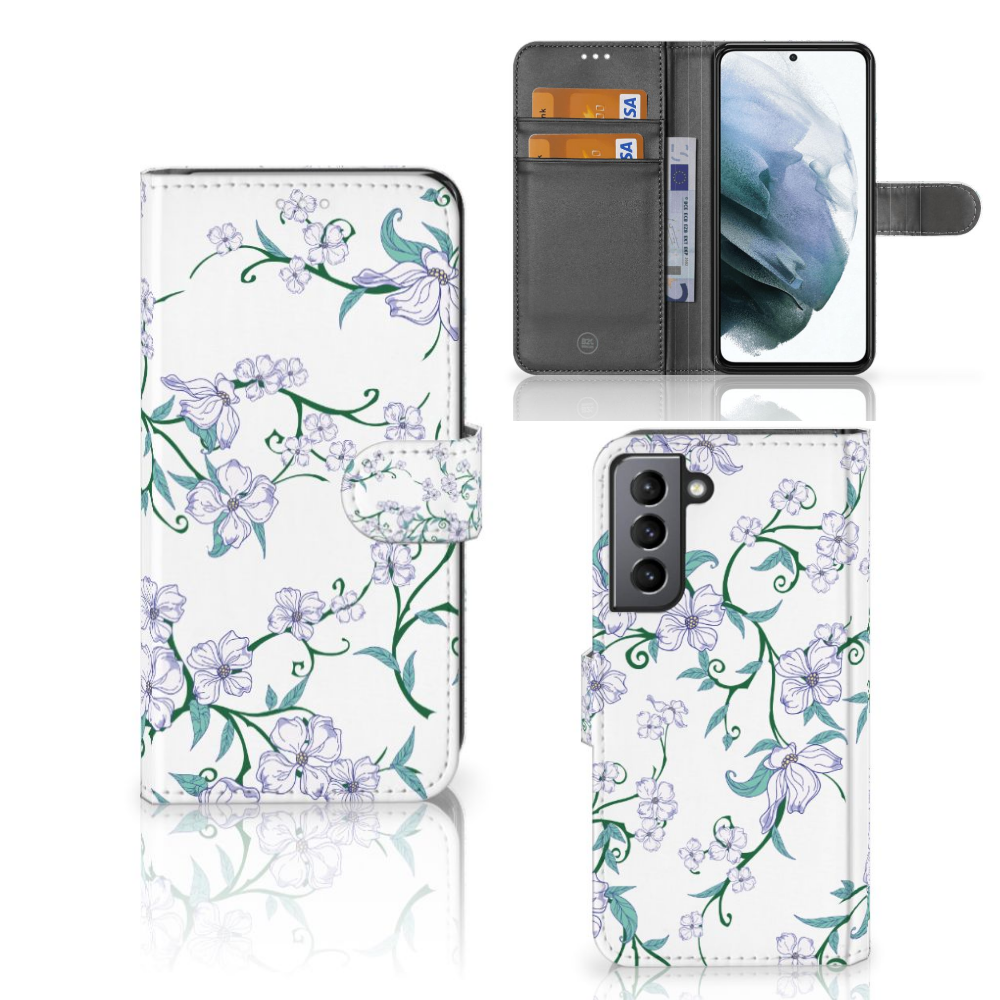Samsung Galaxy S21 FE Uniek Hoesje Blossom White