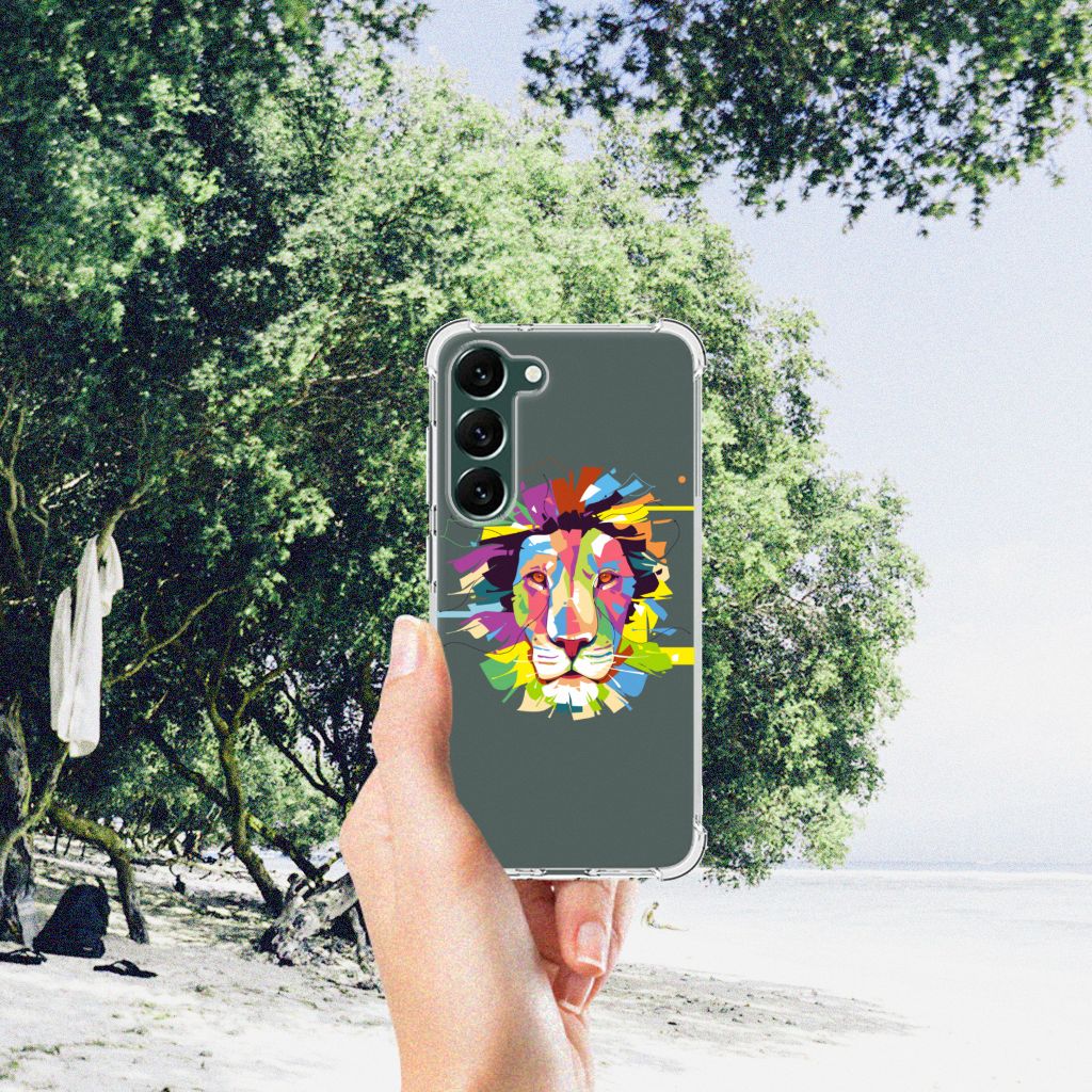 Samsung Galaxy S23 Plus Stevig Bumper Hoesje Lion Color B2C Telecom