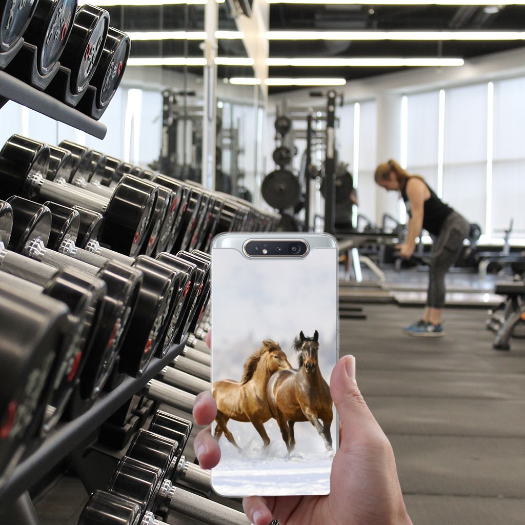 Samsung Galaxy A80 TPU Hoesje Paarden
