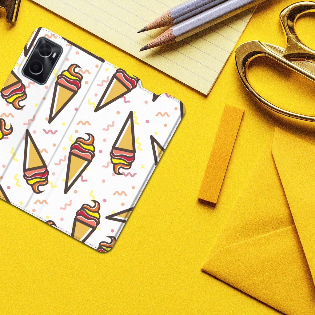 OPPO A96 | A76 Flip Style Cover Icecream - B2C Telecom