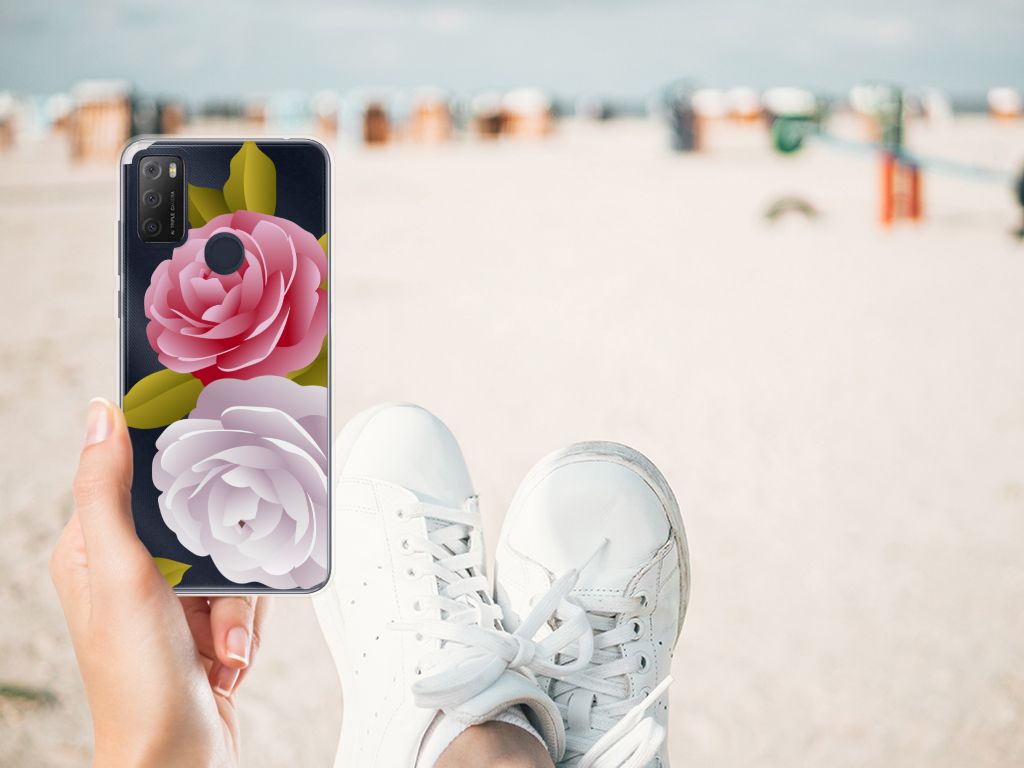 Alcatel 1S (2021) TPU Case Roses B2C Telecom