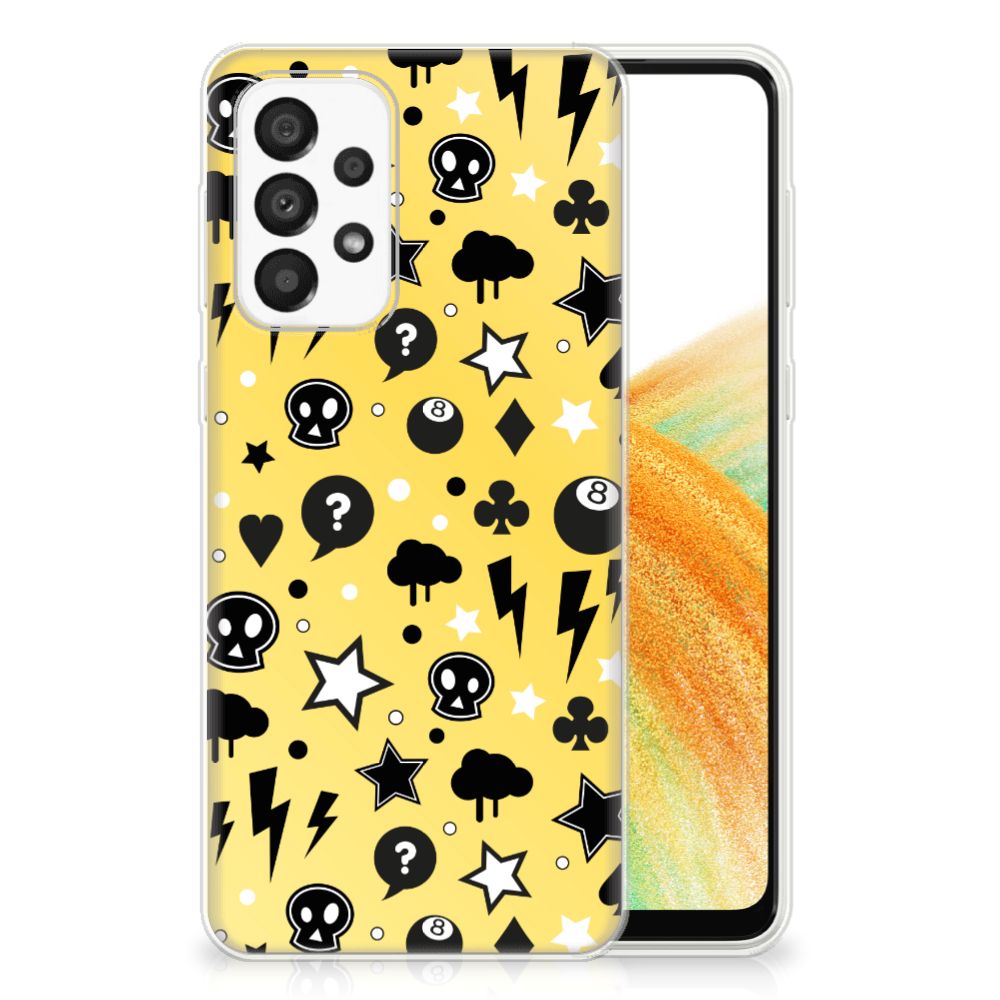 Silicone Back Case Samsung Galaxy A33 5G Punk Geel B2C Telecom