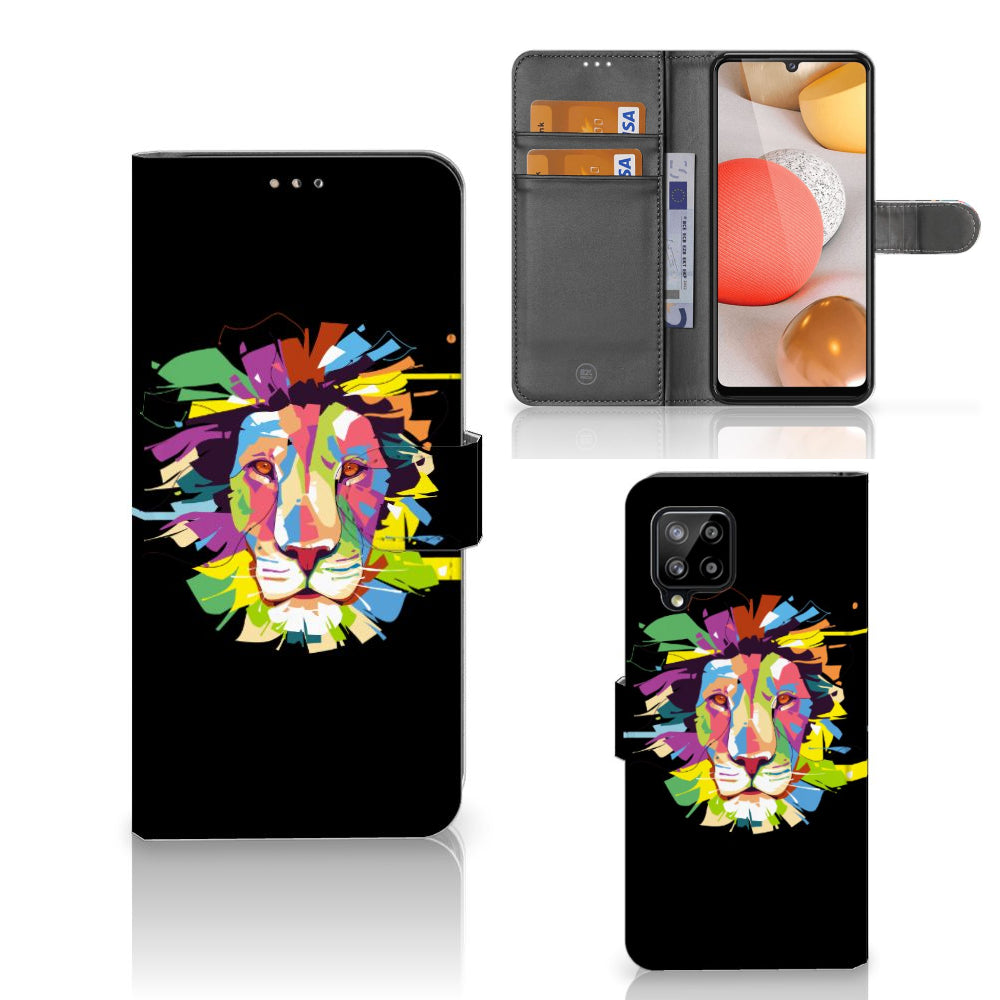 Samsung Galaxy A42 5G Leuk Hoesje Lion Color